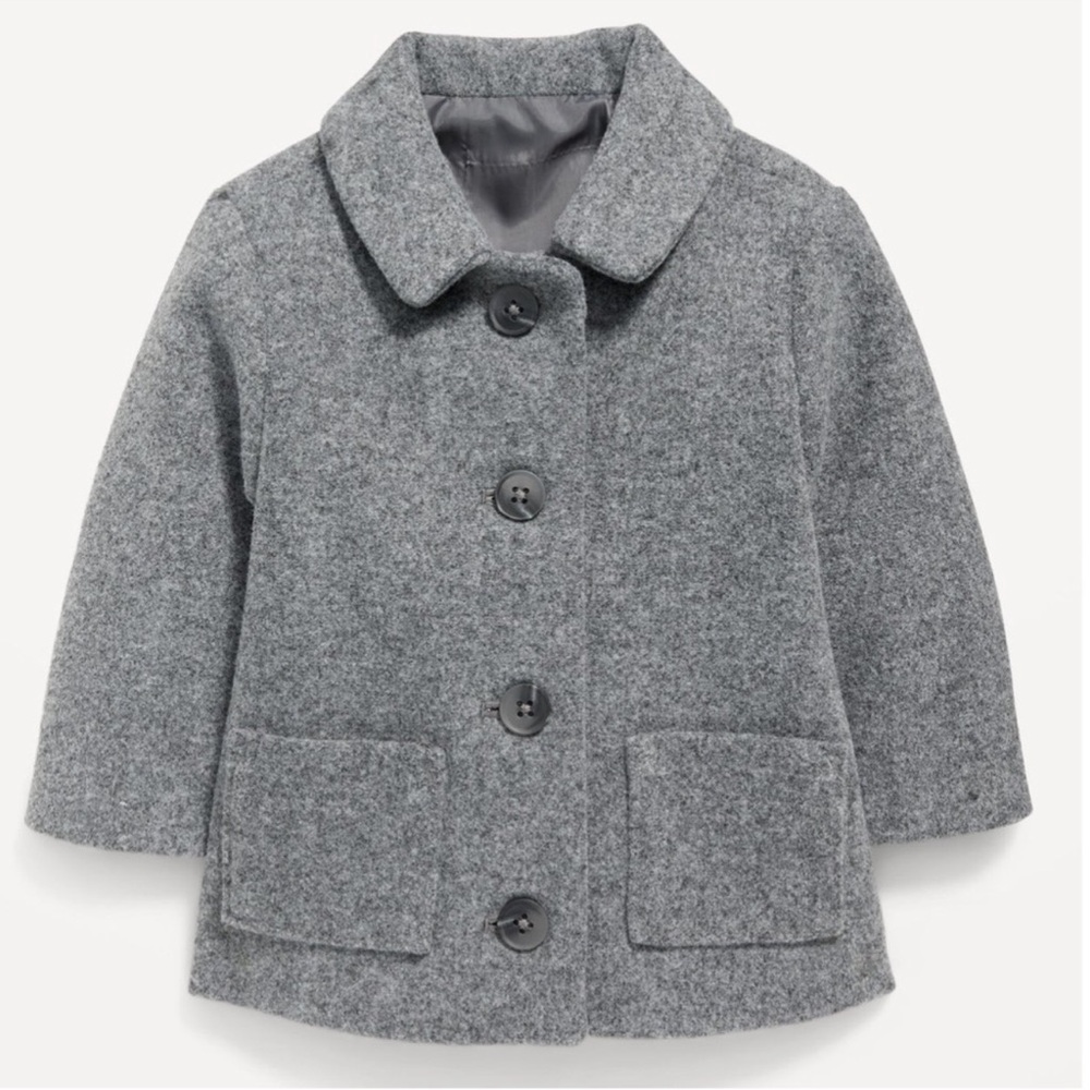 Old Navy Kids Gray Pea Coat